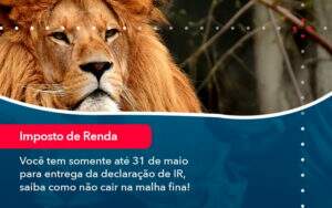 Voce Tem Somente Ate 31 De Maio Para Entrega Da Declaracao De Ir Saiba Como Nao Cair Na Malha Fina 1 - Contabilidade na Paraíba | Exatus Soluções Contábeis e Empresariais