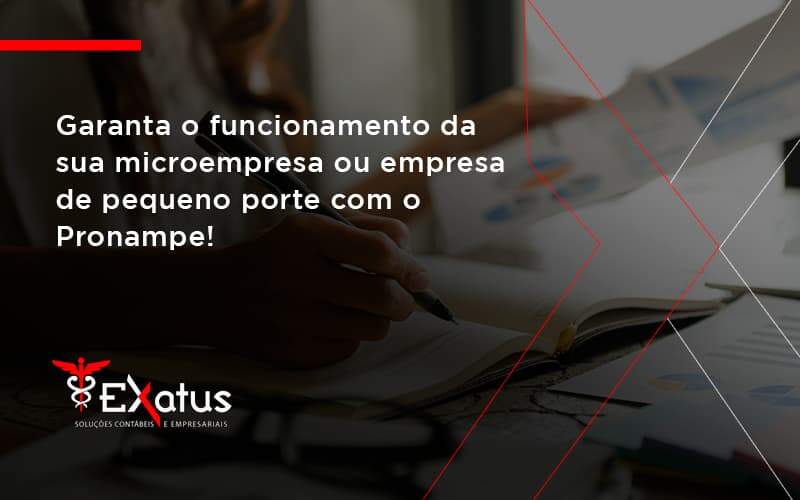 Pronampe Essa é A Chance De Fortalecer A Sua Microempresa Ou Empresa De Pequeno Porte Na Pandemia! Exatus Solucoes - Contabilidade na Paraíba | Exatus Soluções Contábeis e Empresariais