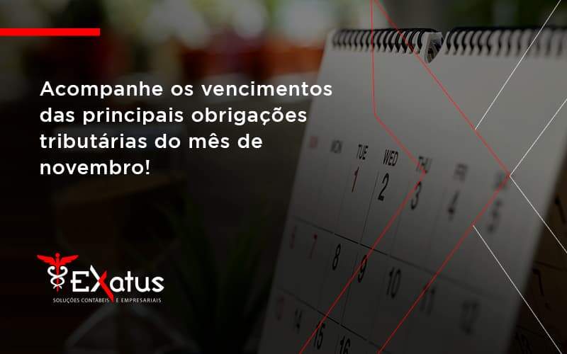 Acompanhe Os Vencimentos Exatus Solucoes - Contabilidade na Paraíba | Exatus Soluções Contábeis e Empresariais